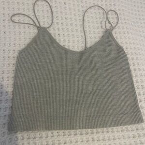 Forever 21 Gray Ribbed Camisole